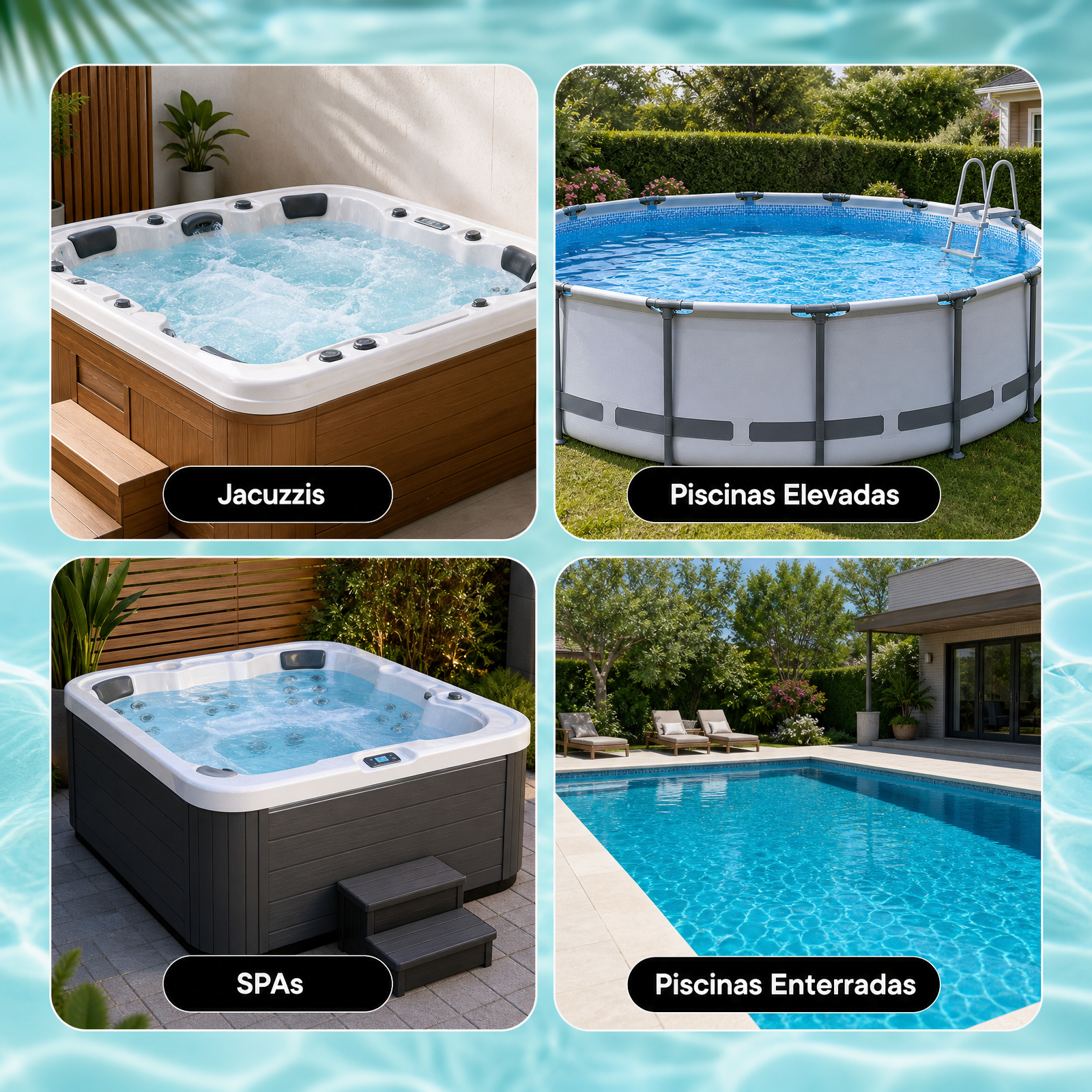 Todo en Uno Limpieza para Piscinas, Spas & Estanques